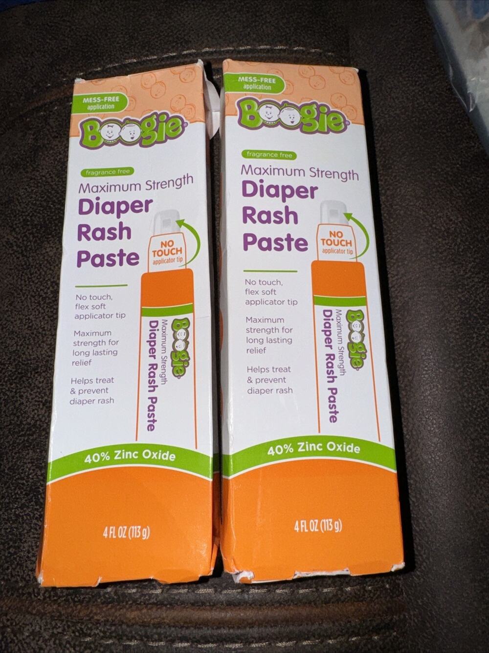 2 Diaper Rash Paste, Maximum Strength 40% Zinc Oxide, Mess-Free Applicator